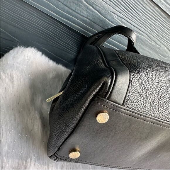 MICHAEL KORS Black Leather Nolita Raven Selma Fulton Tote Hobo Shoulder Bag - Picture 6 of 11